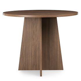 Masă rotundă de dining Merlo 100 cm, nuc Lincoln