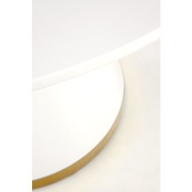 Masa VEGAS, blat - alb, picior - alb / auriu (2p=1buc)