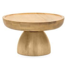 Măsuță de cafea Arvika 70 cm, rotundă, lemn de mango, forme rotunjite