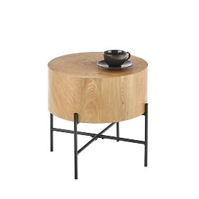 Măsuță de cafea BROOKLYN-S stejar natural/negru (1p=1buc)