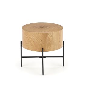 Măsuță de cafea BROOKLYN-S stejar natural/negru (1p=1buc)