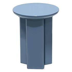 Măsuță laterală Brie 40 cm, albastru atenuat, lucios