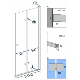 Modul cabină FOLD N2 70 Chrome, Rea