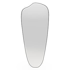 Oglindă suspendată cu ramă neagră Frivatti, 60x140 cm, formă neregulată, lectus