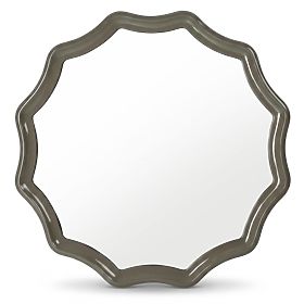 Oglindă suspendată Luppo, verde-gri, lucioasă