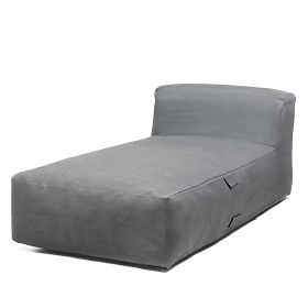 Otoman pentru setul de colț de grădină Vacuum cu husă, gri