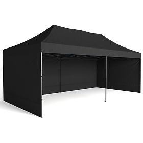 Pavilion comercial expres - 3x6 m - negru, Bauerkraft