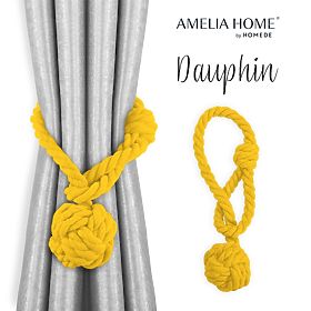 Perdele - accesorii DAUPHIN culoare galbenă ameliahome