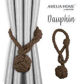Perdele - accesorii DAUPHIN culoare maro ameliahome