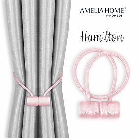 Perdele - accesorii HAMILTON culoare roz pudră ameliahome