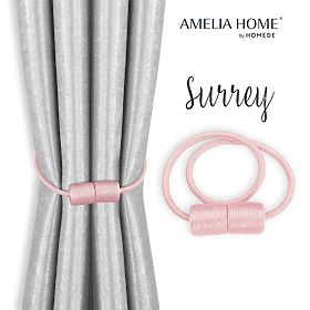 Perdele - accesorii SURREY culoare roz pudră ameliahome