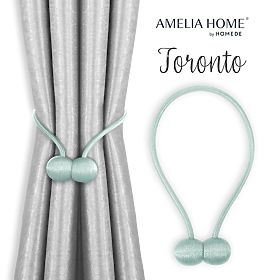 Perdele - accesorii TORONTO culoare albastru deschis ameliahome