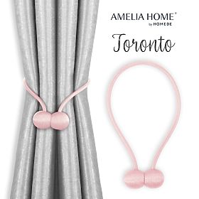 Perdele - accesorii TORONTO culoare roz pudră ameliahome