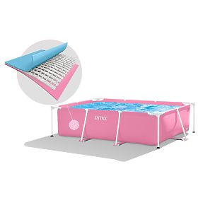 Piscină mare dreptunghiulară de grădină cu cadru 220 x 150 cm INTEX 28266, INTEX