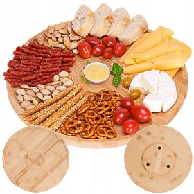 Placă de bambus pentru gustări și brânzeturi Gracja