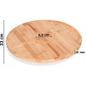 Placă de bambus pentru gustări și brânzeturi Gracja