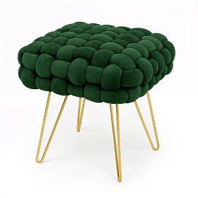 PUF DOTTY VERDE STICLĂ