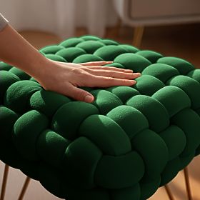 PUF DOTTY VERDE STICLĂ