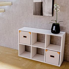 Raft cu polițe 2x3 - alb, Babylike