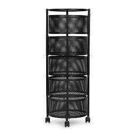 Raft de bucătărie organizator cu polițe rotative 5 niveluri metal ModernHome
