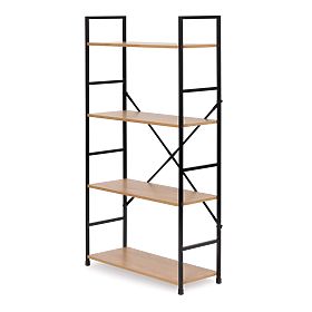 Raft larg din lemn cu 4 rafturi moderne LOFT, MODERNHOME