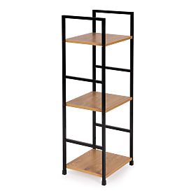 Raft modern din lemn cu cadru metalic LOFT 3 rafturi, MODERNHOME