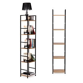 Raft modern din lemn cu cadru metalic LOFT 5 rafturi, MODERNHOME