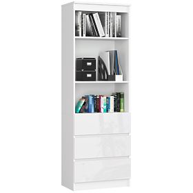 RAFT OFFICE 60 cm CLP 3 SERTARE 2 POLIȚE PK ALB / LUCIOAS ALB