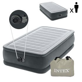 Saltea gonflabilă 191x99 cm cu pompă electrică, single INTEX DELUXE 64412ND