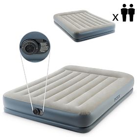 Saltea gonflabilă 203x152 cm cu pompă dublă Intex 64118ND, INTEX