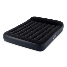 Saltea gonflabilă cu pompă pat velur Intex 64150ND, INTEX