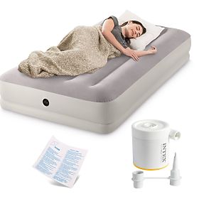 Saltea gonflabilă pentru dormit 191x99x30 cm single cu pompă USB INTEX 64177, INTEX