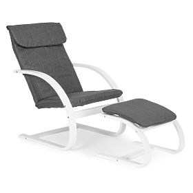 Scaun balansoar finlandez cu suport pentru picioare pentru living ModernHome, MODERNHOME