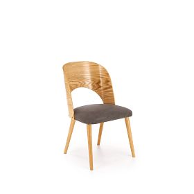 Scaun CADIZ stejar natural / gri (1p=2buc)
