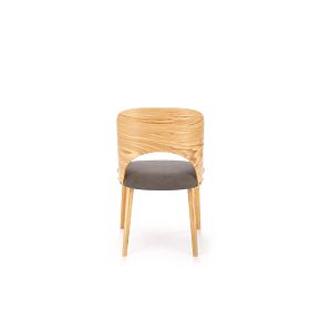 Scaun CADIZ stejar natural / gri (1p=2buc)
