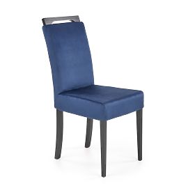 Scaun CLARION 2 negru / tapițerie: MONOLITH 77 (albastru închis) (1p=2buc)