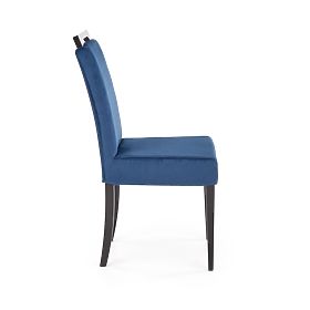 Scaun CLARION 2 negru / tapițerie: MONOLITH 77 (albastru închis) (1p=2buc)