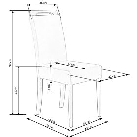 Scaun CLARION stejar miere / tapițerie: RIVIERA 91 (1p=2buc)