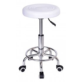 Scaun cosmetic de coafură MONZA alb