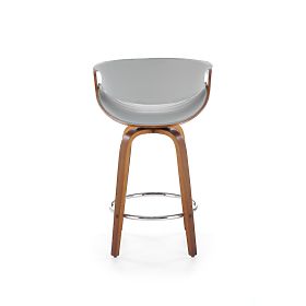 Scaun de bar H123 gri / nuc (1p=1buc)