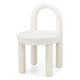 Scaun de masă Ivo, ecru, boucle, lectus