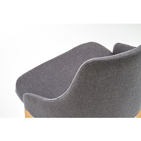 Scaun de masă TOLEDO - stejar miere/gri închis, Halmar