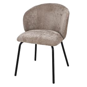 Scaun de sufragerie Larisa, maro/picioare negre