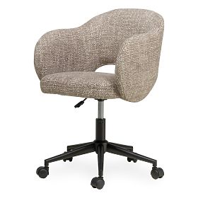 Scaun rotativ Garen, bej-gri/picioare negre