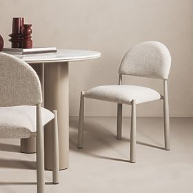 Scaun tapițat Maze bej-gri