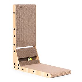 Scratcher de carton pentru pisici, pat de colț din carton cu jucărie Petsi, PETSI