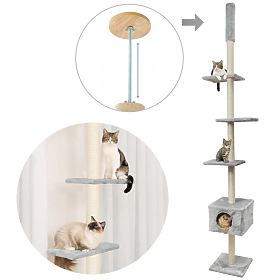 SCRATCHER DE TAVAN PENTRU PISICI GRI P70374, Tutumi