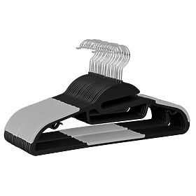 Set de 10 umerașe Flexi negru-gri