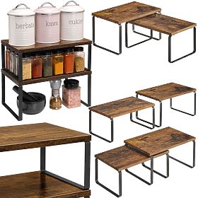 Set de 2 rafturi din bambus GINGER RUSTIC