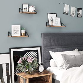 Set de 3 rafturi loft SIRIN negru